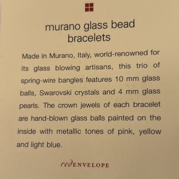 Murano Glass Bead Bracelets Trio - RedEnvelope - Picture 8 of 8